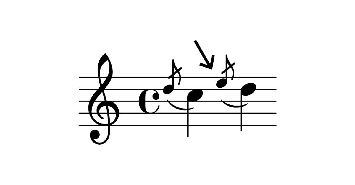 grace note symbol